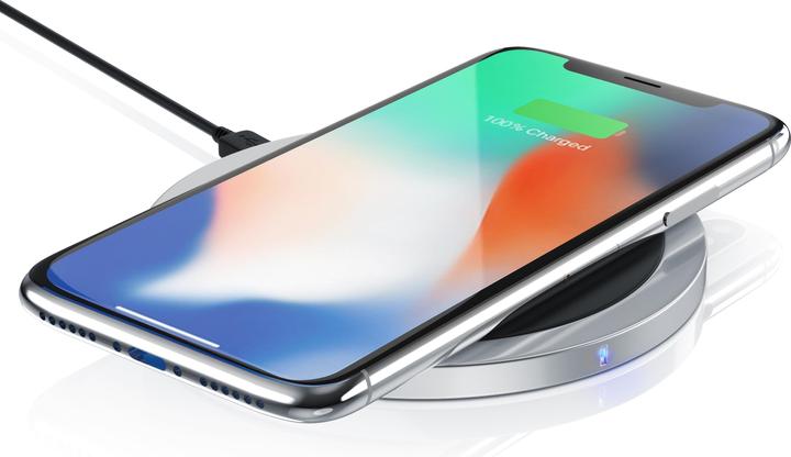 Actual product image Aplic Induction Charger, Qi Wireless Charger - Inductive Fast Charging Station, 10W Induction Charger (10 W)