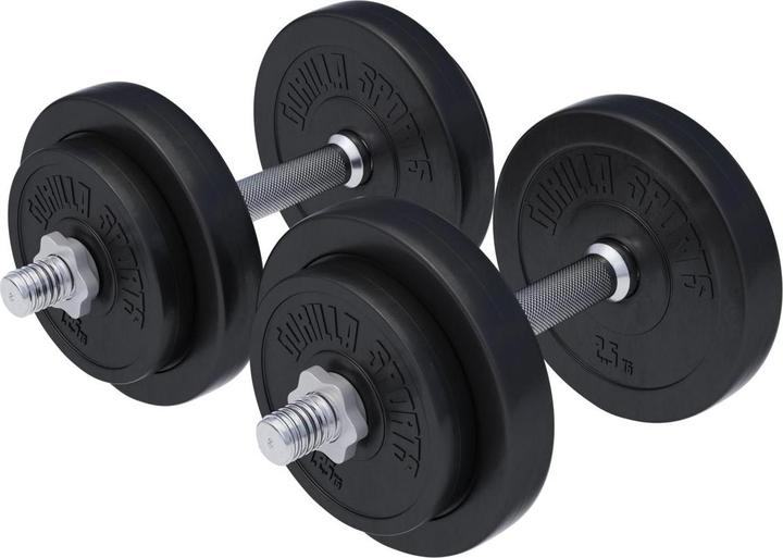 Gorilla Sports Hantelset (4 x 1.25 kg, 4 x 2.5 kg)