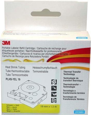 Produktbild Dymo Heissschrumpfschlauch ID1 19mm gelb (1.90 cm, Gelb)