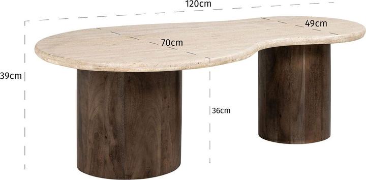 Immagine prodotto Richmond Interiors Tavolino Douglas (120 x 70 x 39 cm)