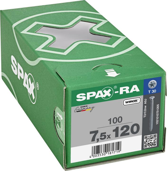 Actual product image Spax Frame anchor with flat countersunk head ®-RA (100 Screws per piece)