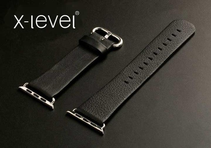 Image du produit Hermex Apple iWatch 40mm 38mm bracelet en cuir + adaptateur brun (38 mm, 40 mm, Cuir véritable)