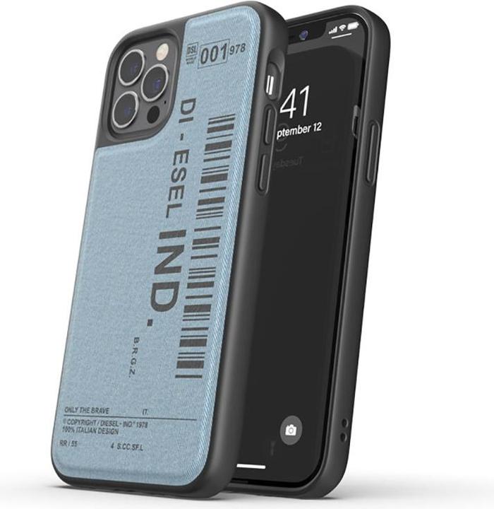 Immagine prodotto Diesel Caso modellato Denim (Apple iPhone 12, Realme 12 Pro+)