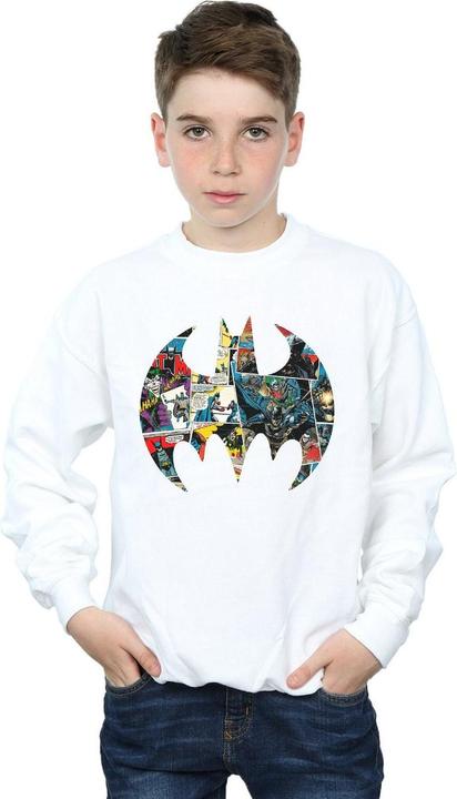 Actual product image Boys Batman Comic Book Logo Sweatshirt (152, 158)