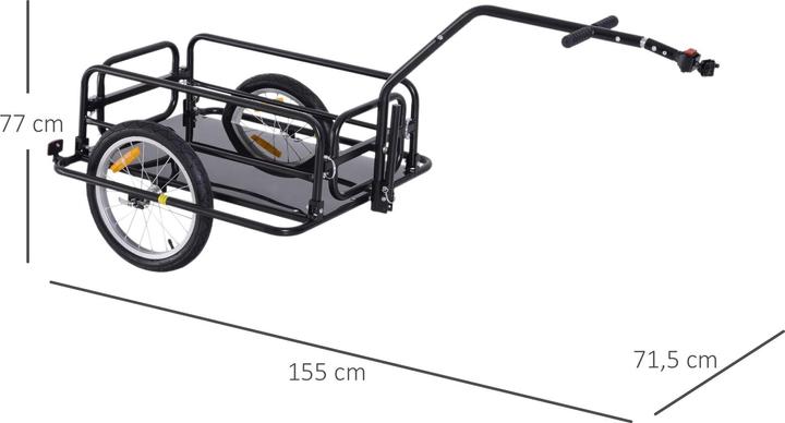 Actual product image Homcom Fahrradanhänger feste Bodenplatte