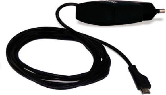Actual product image Tecnoware Carica Batteria Microusb 2,1a Gommato Nero 120cm (10 W)
