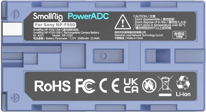 Image du produit SmallRig NP-F550 (Batterie de l'appareil photo)