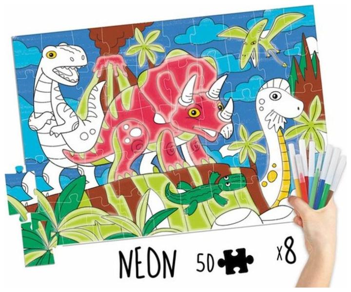 Produktbild Educa Coloring Dinosaurier (50 Teile)