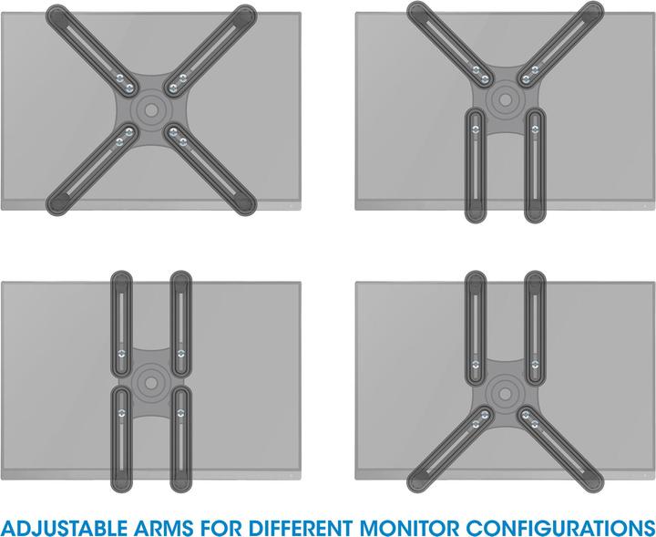 Produktbild Manhattan VESA-Adapter Set Für Monitore ohne VESA-Bohrungen (Wand, 27.01")