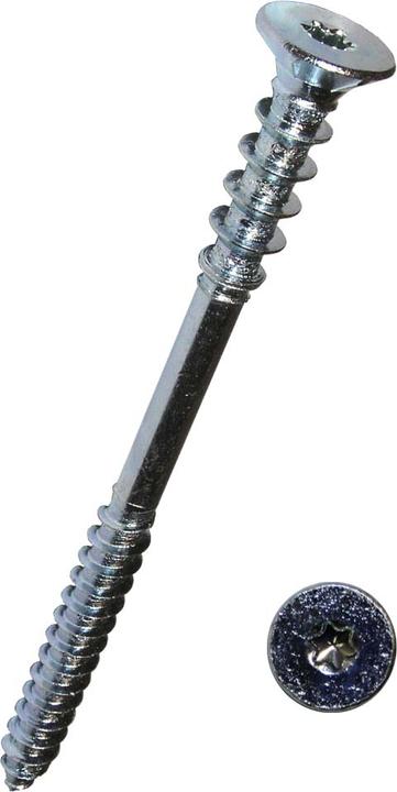 Dresselhaus Adjustment screw countersunk head for I-star 6,0x100 mm galvanised 100 pcs. (100 Screws per piece)