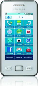 Actual product image Samsung S5260 Star II (0.03 GB, 3", 3.15 Mpx, 2G)