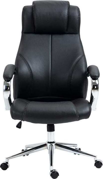 Actual product image CLP Office chair Salford real leather, black