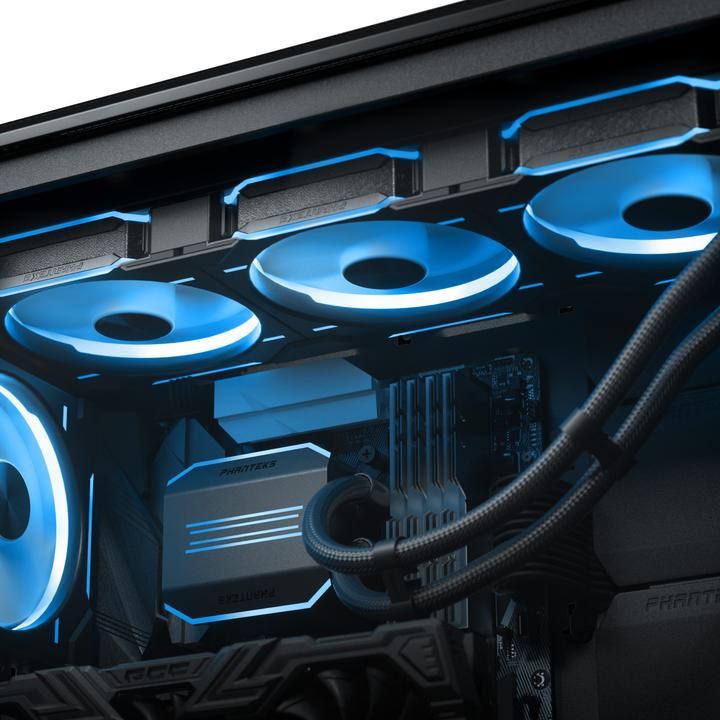 Produktbild Phanteks Glacier One 420D30 DRGB AIO Komplett-Wasserkühlung - schwarz