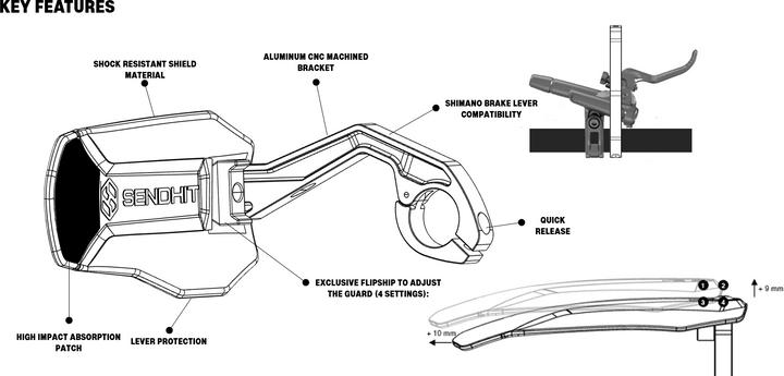 Image du produit Sendhit Nock Handguards V2 - orange