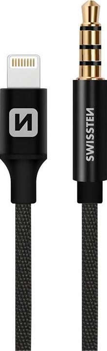 Actual product image Swissten Textile Audio Adapteris Lightning / 3 / (N connection, Lightning)