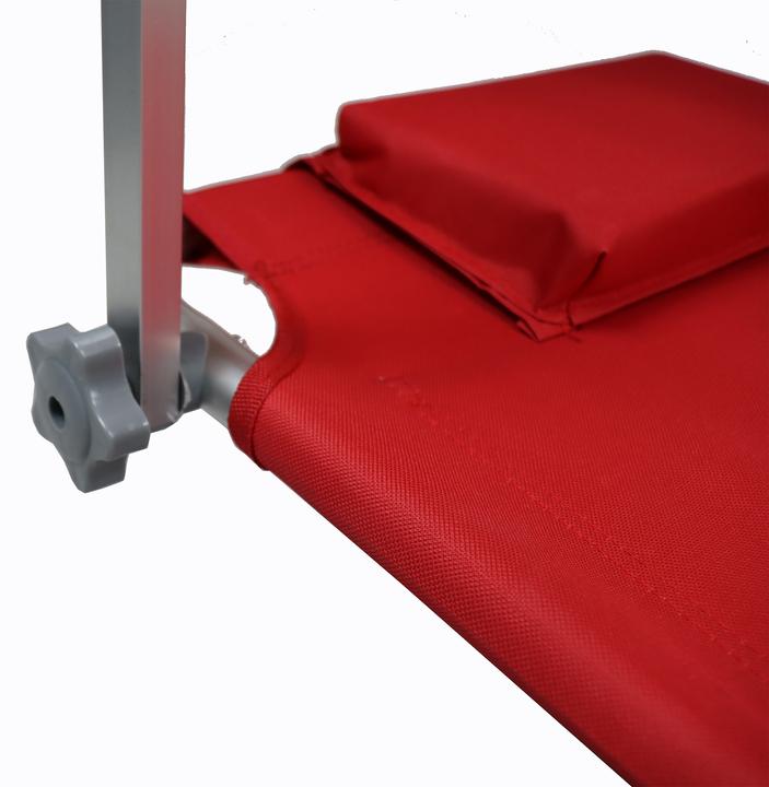 Actual product image VCM Sun lounger with wheels and sun canopy (165 cm)
