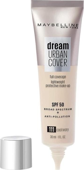Immagine prodotto Maybelline New York Dream Urban Cover Foundation 111 Cool Ivory Spf50 30ml (111 Avorio fresco)