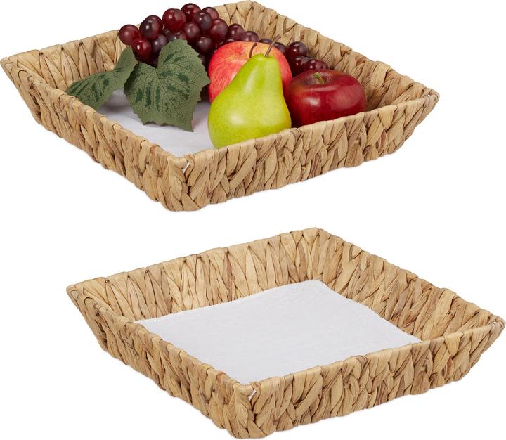 Actual product image Relaxdays 2x fruit bowl (30 x 30 x 7 cm)