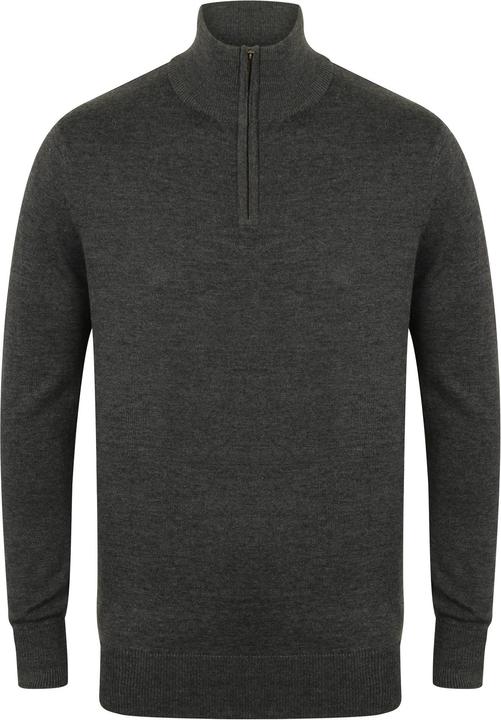 Produktbild Henbury 14 Zip Langarm Pullover (XS)