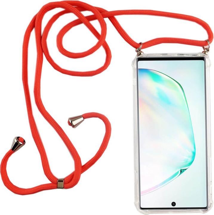 Actual product image König Design Mobile phone chain for Samsung Galaxy Note 10 Plus with strap to hang around cord Pink New