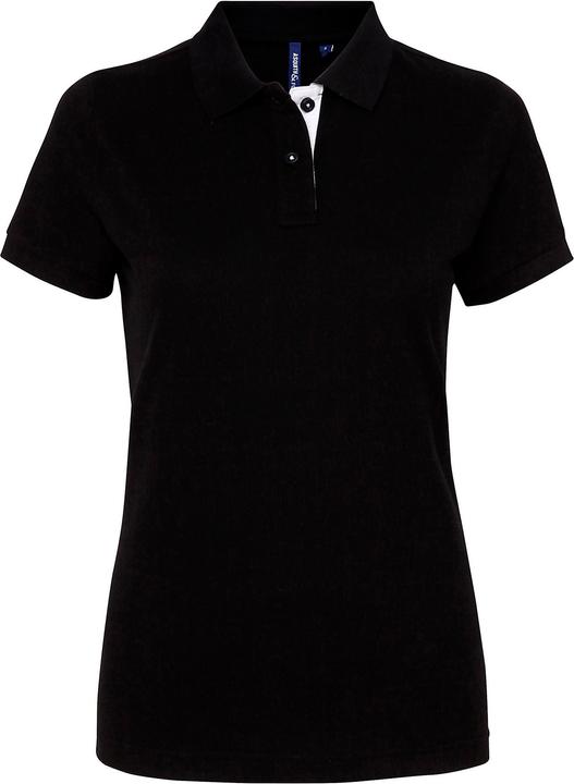 Asquith & Fox Kurzarm Kontrast Polo Shirt