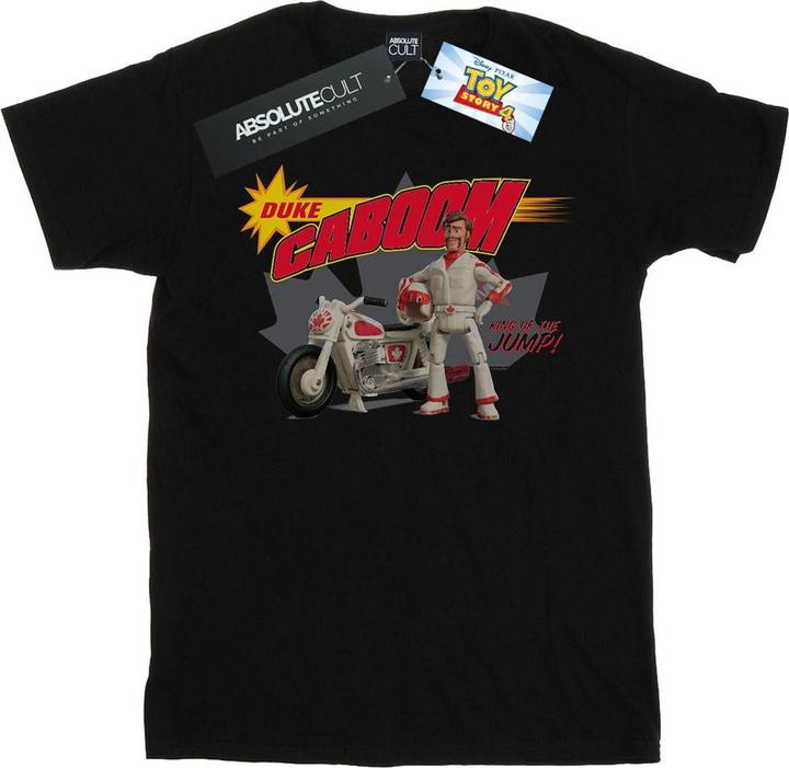 Actual product image Disney Womens/Ladies Toy Story 4 Duke Caboom King Of The Jump Cotton Boyfriend T-Shirt (XL)