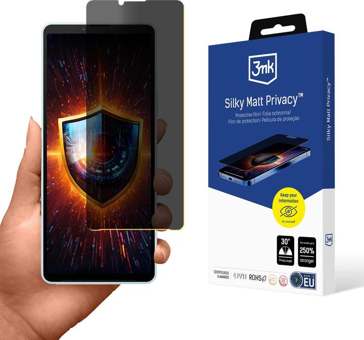 Produktbild 3MK Folia ochronna prywatyzujÄ ca matowa Silky Matt Privacy na Sony Xperia 10 VI (Sony Xperia 10 VI)