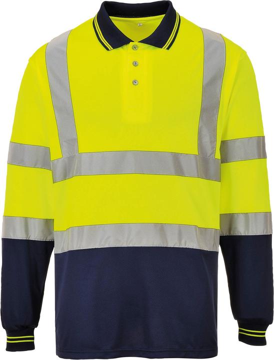 Portwest HiVis 2Ton Langarm Polo Shirt