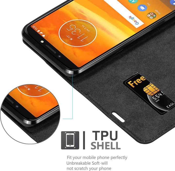 Productafbeelding Cadorabo Boek Onzichtbare Magneethoes (Motorola Moto E5 Plus)