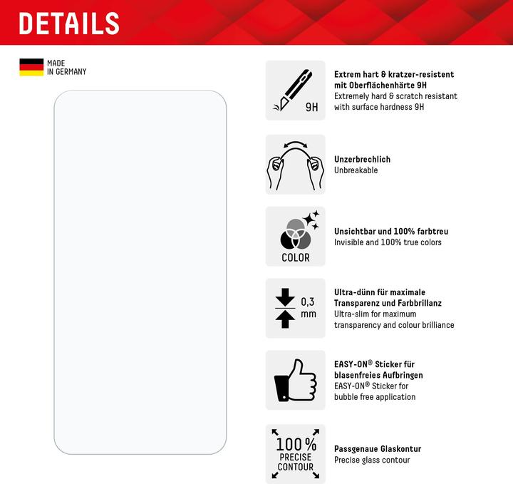 Produktbild Displex Smart Glass, Displayschutzfolie (1 Stück, Samsung Galaxy S24, Samsung Galaxy S25)