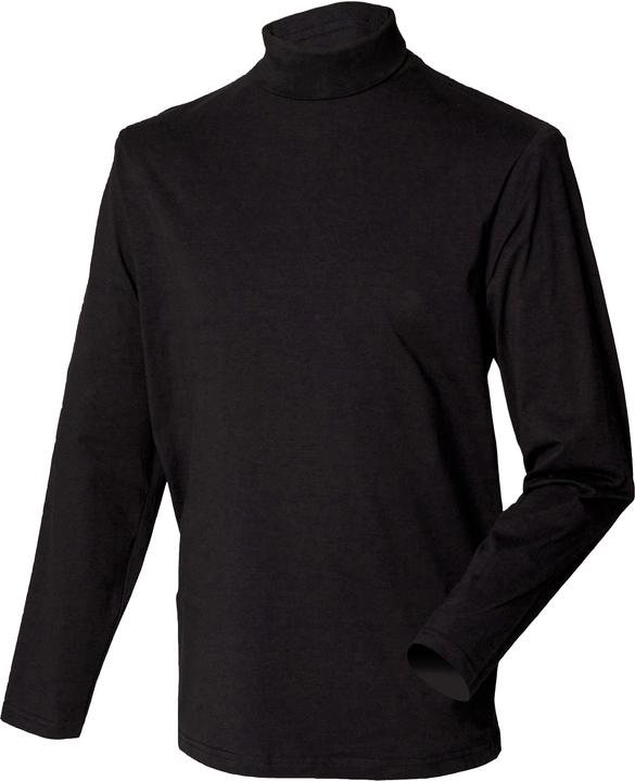 Actual product image Henbury Turtleneck sweatshirt, long sleeves, high cotton content (S, M, L, XL, XXL)