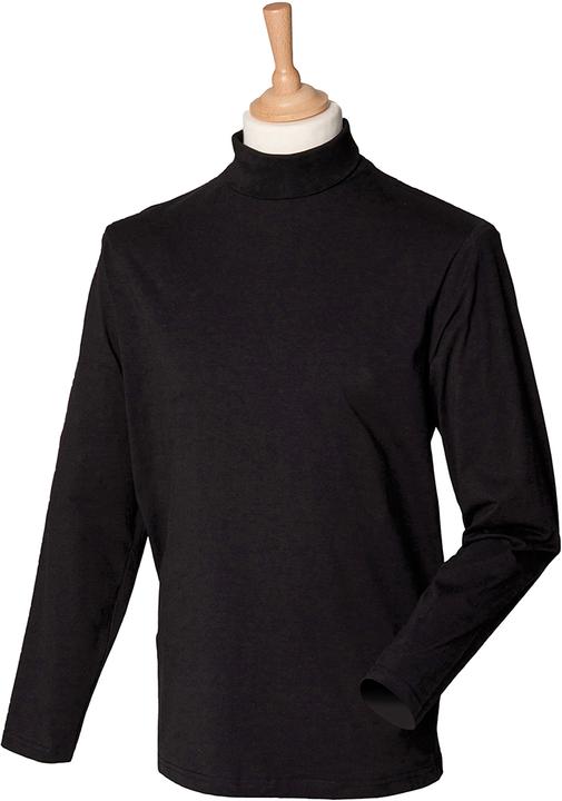 Actual product image Henbury Turtleneck sweatshirt, long sleeves, high cotton content (S, M, L, XL, XXL)