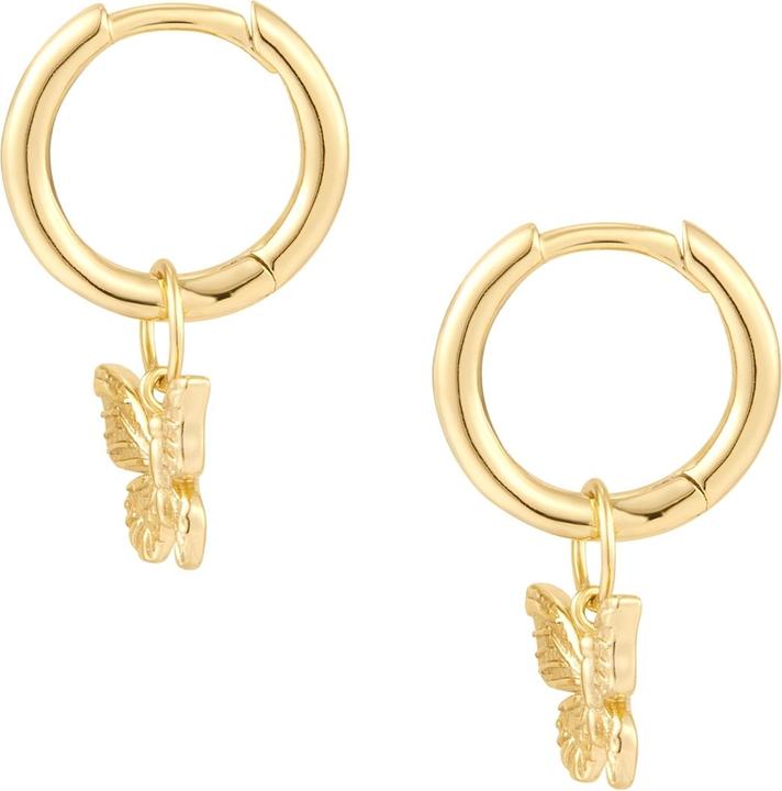 Actual product image Glanzstücke München Ladies earrings butterfly - 35918 (Sterling Silver)