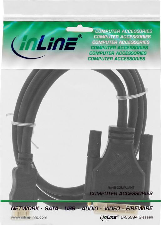 Produktbild InLine DVI — mini HDMI (Typ C) (2 m, DVI, HDMI)