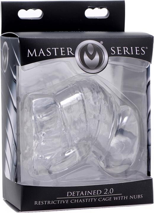 Actual product image Master Series Detained 2.0 Penis Kooi Van Rubber Transparant