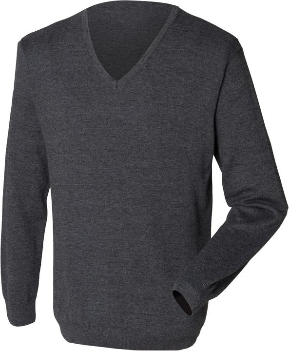 Actual product image Henbury Fine Knit Sweater Sweatshirt With V Neckline (XXS)
