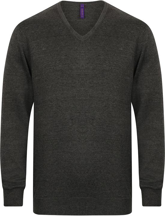 Actual product image Henbury Fine Knit Sweater Sweatshirt With V Neckline (XXS)
