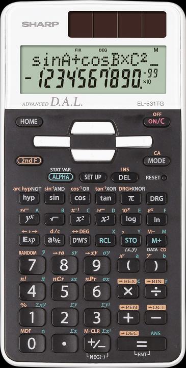 Image du produit Sharp EL-531TG-WH (Cellules solaires, Piles)