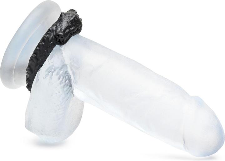 Image du produit Creature Cocks XR Brands - Anneau de Pénis en Silicone Caiman Noir - Noir (4 cm)