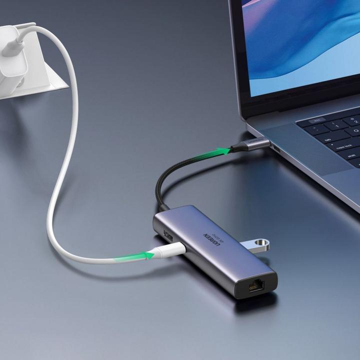 Produktbild Ugreen 7in1 Multifunktions-HUB (USB-C, 7 Ports)