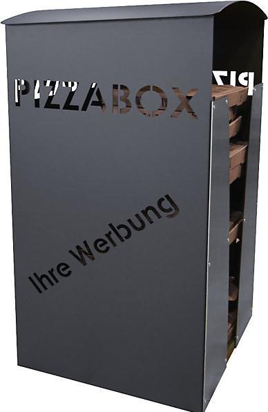 kaiserkraft Waste collector for pizza boxes, HxWxD 1040 x 503 x 504 mm, sheet steel. (260 l)