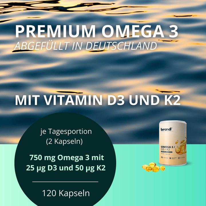 Produktbild Brandl Omega 3/D3/K2 (1 Stück, Kapseln, 100 g)