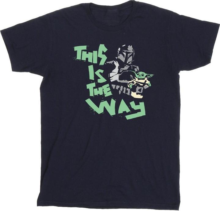 Actual product image Star Wars Mens The Mandalorian This Is The Way Duo T-Shirt (XL)