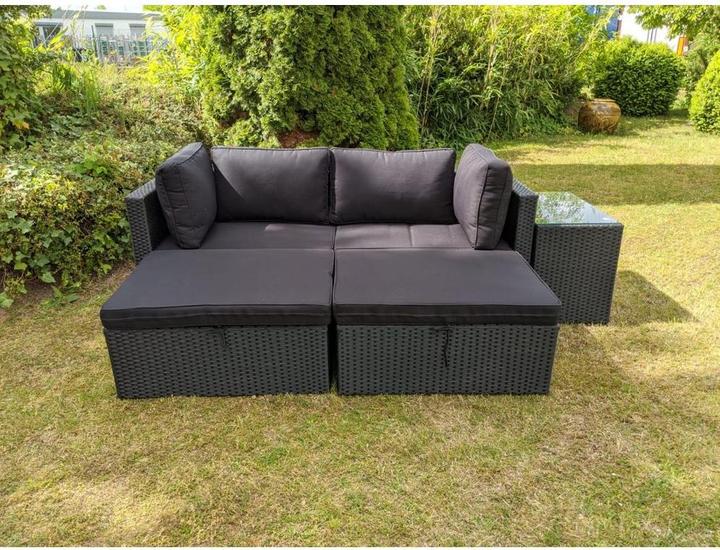 Image du produit GreenGarden 25896 Rotin Premium Coin salon modulaire "Miami" pour 2-4 personnes