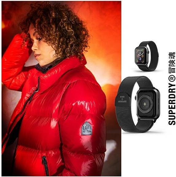 Image du produit Superdry Bracelet de montre en cotte de mailles (38 mm, 40 mm, Métal, Aimant)