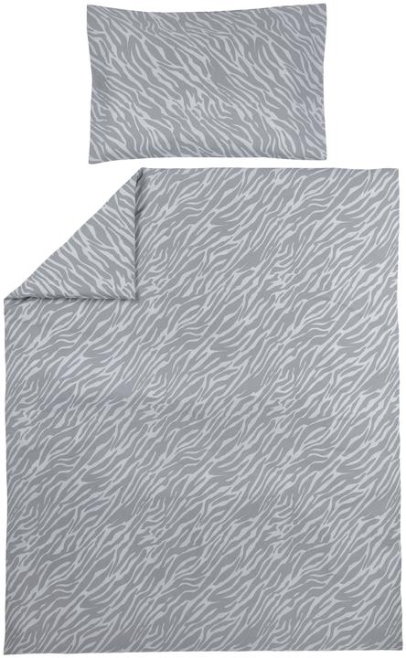 Meyco Bettwäsche 120x150 cm Zebra grau