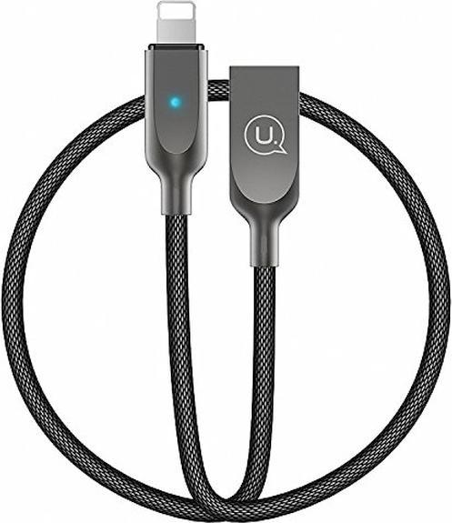 Produktbild Usams Cable USB USB-A - Lightning 1.9 m Black (IPYSUSB201) (1.90 m, USB 3.0)