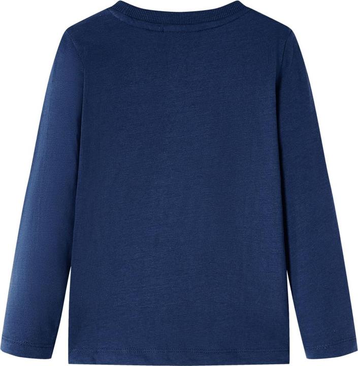 Image du produit VidaXL Tee-shirt manches longues enfant bleu marine 92,Matière : 100 (92)