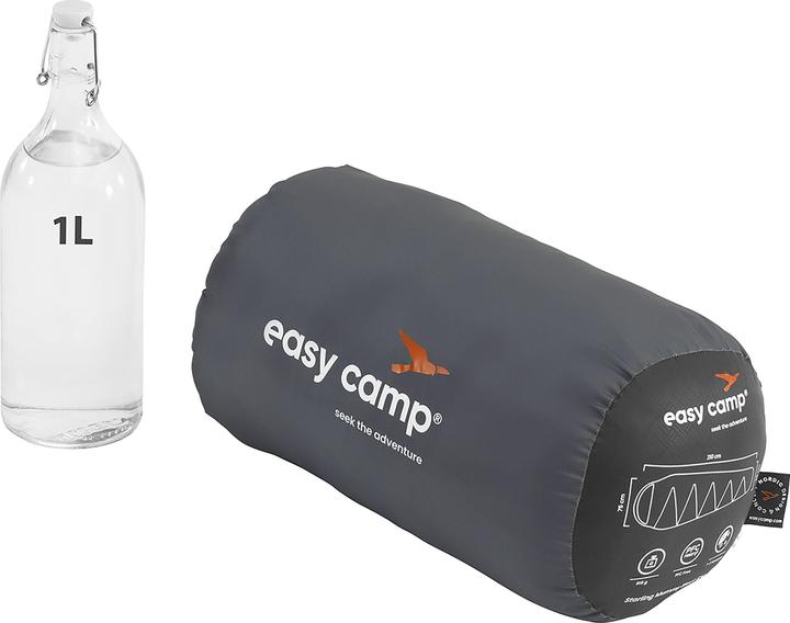 Produktbild Easy Camp Schlafsack Starling Mummy Black 8?C (schwarz/grau, Modell 2025) (190 cm)
