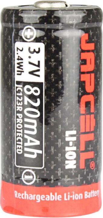 Japcell Li-ion (1 pcs., RCR123A, 820 mAh)